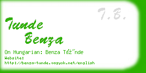 tunde benza business card